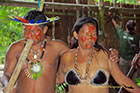 Indian Natives Rio Negro River Brazil